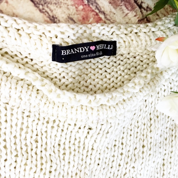 Brandy Melville Sweaters - BRANDY MELVILLE, Off White Sweater, OS